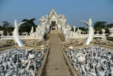 Khám phá ngôi chùa Trắng có kiến trúc độc nhất thế giới
