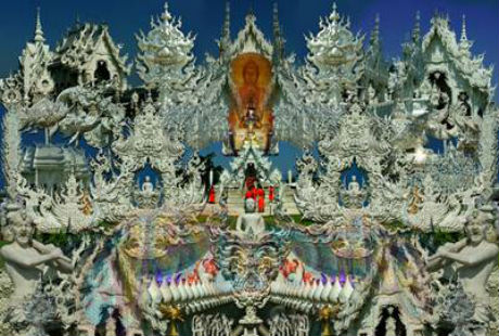 Khám phá ngôi chùa Trắng có kiến trúc độc nhất thế giới