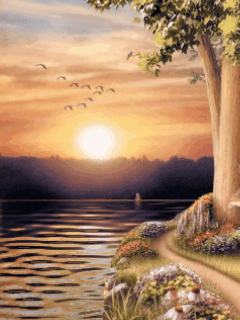 Animated wallpaper, screensaver 240x320 for cellphone
