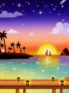 Animated wallpaper, screensaver 240x320 for cellphone